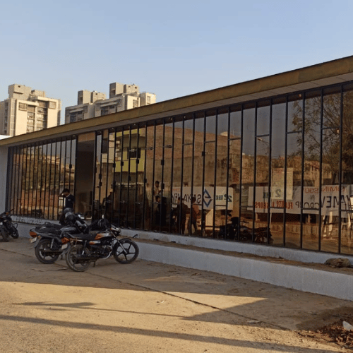 best company in ahmedabad for aluminium glass and glazing work for commercial and residential properties.